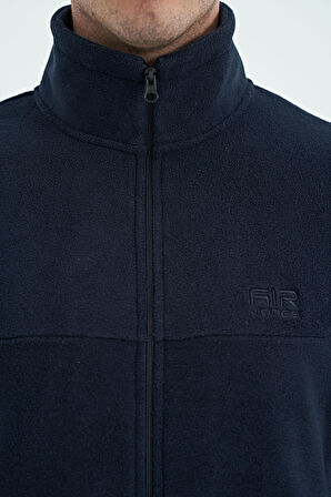 Hardy Lacivert Standart Kalıp Polar Erkek Sweatshirt - 88299