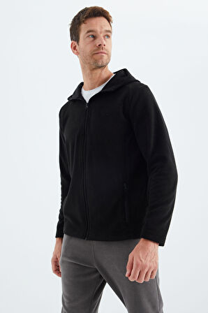 Connell Siyah Rahat Kalıp Polar Erkek Sweatshirt - 88313 | L