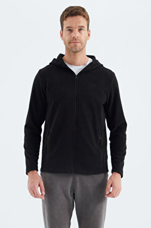 Connell Siyah Rahat Kalıp Polar Erkek Sweatshirt - 88313 | XXL
