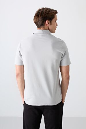 Tommy Life Erkek Taş Polo Yaka T-shirt 88348  