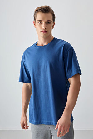 Parlament %100 Pamuk Kalın Yumuşak Dokulu Oversize Fit Basic Erkek T-Shirt - 88353