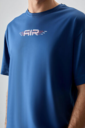 Parlament %100 Pamuk Kalın Yumuşak Dokulu Oversize Fit Baskılı Erkek T-Shirt - 88356