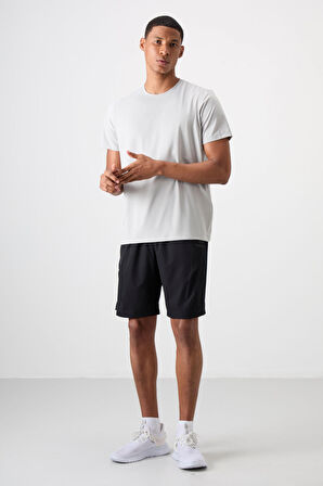 Taş Polyester Nefes Alan Dokulu İnce Esnek Standart Fit Erkek Performans T-Shirt - 88388