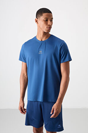 Parlament Polyester Nefes Alan Dokulu İnce Esnek Standart Fit Erkek Performans T-Shirt - 88387