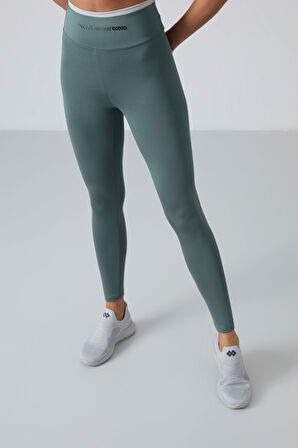 Mint Yeşili Polyester Esnek Standart Fit Performans Kadın Tayt Takım - 95333