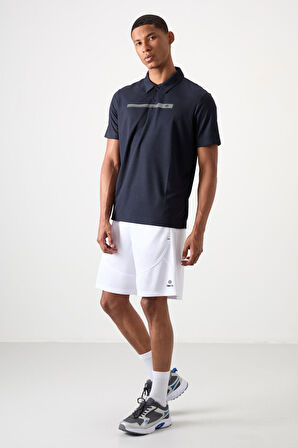 Beyaz Polyester Kalın Yumuşak Comfort Fit Erkek Şort - 81271