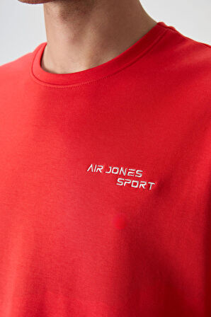 Fiesta - Lacivert Pamuklu Kalın Yumuşak Dokulu Oversize Fit Nakışlı Erkek Eşofman Takım - 85252