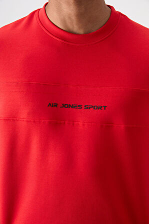 Fiesta - Lacivert Pamuklu Kalın Yumuşak Dokulu Comfort Fit Baskılı Erkek Eşofman Takım - 85253