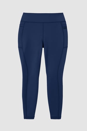 İndigo Esnek Standart Fit Performans Battal Büyük Beden Kadın Tayt - 94652