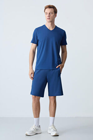 Parlament Pamuklu Kalın Yumuşak Dokulu Standart  Fit Basic Erkek Şort  - 81276