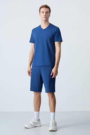 Parlament Pamuklu Kalın Yumuşak Dokulu Standart  Fit Basic Erkek Şort  - 81276