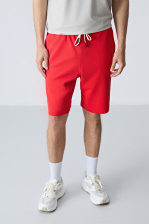 Fiesta Pamuklu Kalın Yumuşak Dokulu Standart Fit Basic Erkek Şort  - 81275