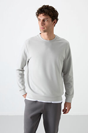 Taş Basic O Yaka Rahat Form Erkek Sweatshirt - 88053