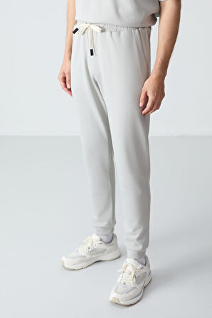 Taş Pamuklu Kalın Yumuşak Dokulu Oversize  Fit Basic Erkek Eşofman Takım - 85261