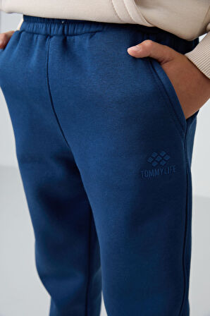 Parlament Pamuklu Kalın İçi Tüylü Yumuşak Dokulu Standart Fit Nakışlı Erkek Çocuk Eşofman Alt - 11224