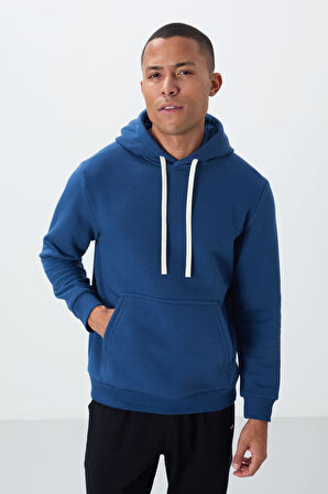 Parlament Pamuklu Kalın İçi Tüylü Yumuşak Dokulu Comfort Fit Nakışlı Erkek Sweatshirt - 88419