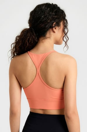 Mercan Standart Fit Baskılı Sırt Detaylı Kadın Spor Büstiyer - 97300