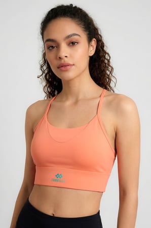 Mercan Standart Fit Baskılı Sırt Detaylı Kadın Spor Büstiyer - 97300