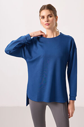 Parlament Yumuşak Dokulu O Yaka Rahat Form Kadın Tunik Sweatshirt - 97305
