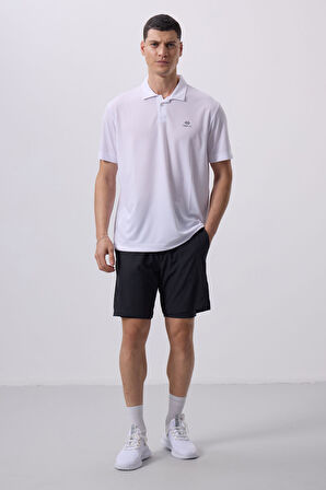 Antrasit Polyester İnce Yumuşak Standart Fit Erkek Taytlı Şort - 81287