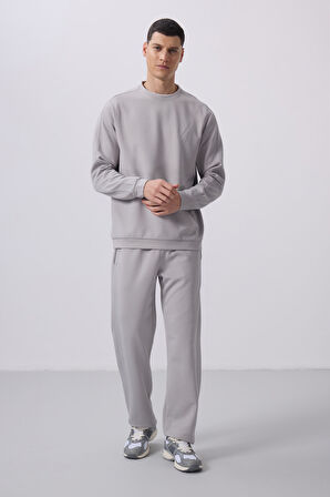 Taş Yüzeyi Dokulu Oversize Erkek Eşofman Takım - 85275