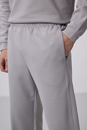 Taş Yüzeyi Dokulu Oversize Erkek Eşofman Takım - 85275