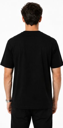 Tommy Life Erkek Siyah Bisiklet Yaka Tişört 88445