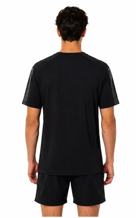 Tommy Life Basic Erkek Tshirt Bisiklet Yaka Kol Detaylı Siyah 88447