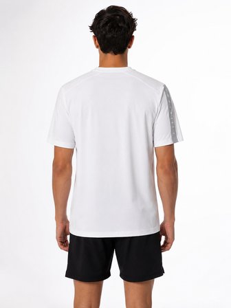 Tommy Life Basic Erkek Tshirt Bisiklet Yaka Kol Detaylı Beyaz 88447