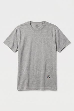 Gri Melanj Standart Fit Baskılı Kısa Kollu Erkek T-Shirt - 88440