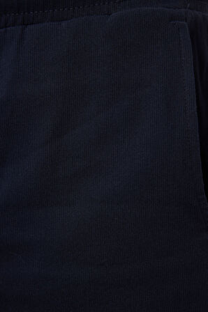 Lacivert Standart Fit Dokuma Hafif Esnek Chino Erkek Şort - 81289