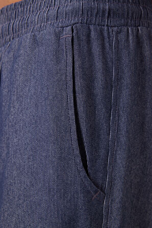 Kot Lacivert Standart Fit Dokuma Hafif Esnek Chino Erkek Şort - 81289