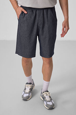 Kot Lacivert Standart Fit Dokuma Hafif Esnek Chino Erkek Şort - 81290