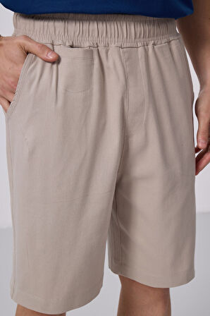 Taş Standart Fit Dokuma Hafif Esnek Chino Şort - 81290