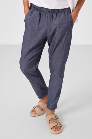 Kot Lacivert Standart Fit Dokuma Hafif Esnek Chino Erkek Pantolon - 82177