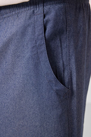 Kot Lacivert Standart Fit Dokuma Hafif Esnek Chino Erkek Şort - 81293