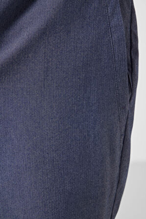 Kot Lacivert Standart Fit Dokuma Hafif Esnek Chino Erkek Şort - 81292