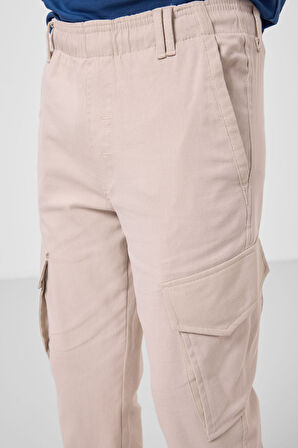 Taş Standart Fit Dokuma Hafif Esnek Chino Erkek Çocuk Pantolon - 11271