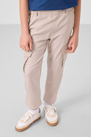 Taş Standart Fit Dokuma Hafif Esnek Chino Erkek Çocuk Pantolon - 11271