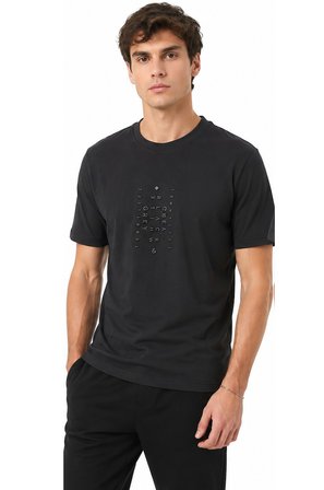 Tommy Life Basic Erkek Tshirt Bisiklet Yaka Siyah 88454