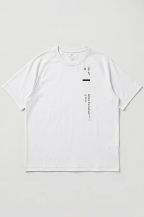 Beyaz Baskılı Battal Büyük Beden Kısa Kollu Erkek T-Shirt - 88465