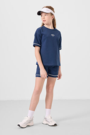 Parlament Pamuklu Yumuşak Dokulu Standart Fit Basic Kız Çocuk Şort Takım - 75183