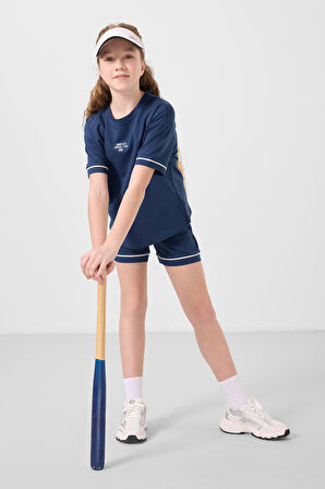 Parlament Pamuklu Yumuşak Dokulu Standart Fit Basic Kız Çocuk Şort Takım - 75183