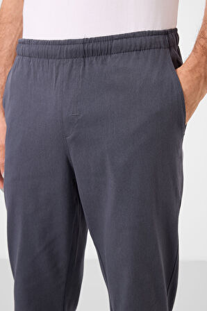 Gri Standart Fit Dokuma Hafif Esnek Chino Erkek Pantolon - 82178