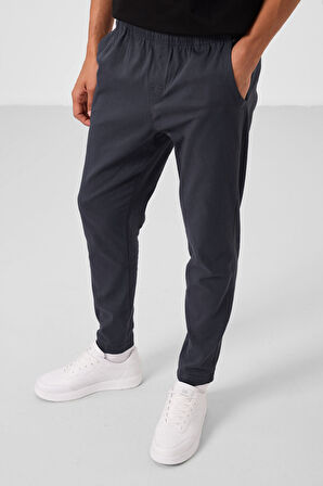 Gri Standart Fit Dokuma Hafif Esnek Chino Erkek Pantolon - 82180