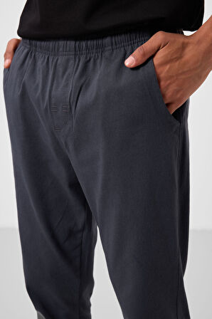 Gri Standart Fit Dokuma Hafif Esnek Chino Erkek Pantolon - 82180