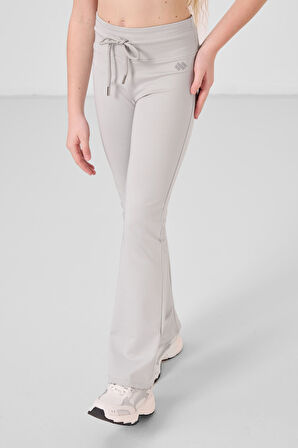 Taş Esnek Standart Fit Basic Performans İspanyol Paça Kız Çocuk Tayt - 75193