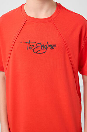 Fiesta Pamuklu Yumuşak Dokulu Oversize Baskılı Erkek Çocuk T-Shirt - 11285