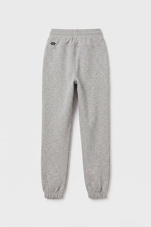 Gri Melanj Standart Ön Dikiş Detaylı Kız Çocuk Eşofman Alt - 75197