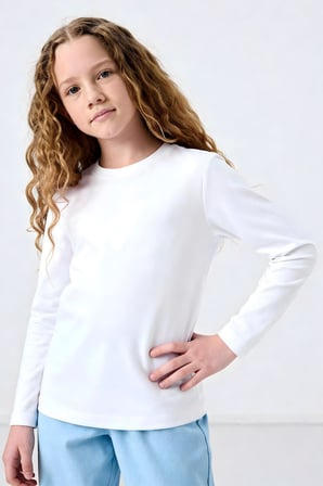Standart Fit Basic O Yaka 5li Paket Unisex Çocuk T-Shirt - 11329